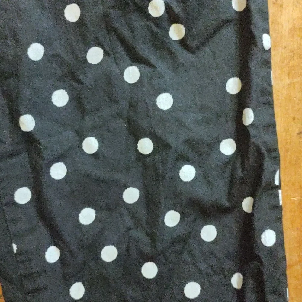 Flapdoodles Romper Size 5 Black White Polka Dot Jumpsuit Cotton Spring